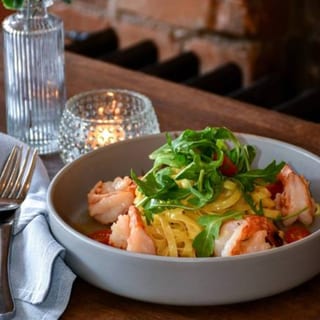 Tagliatelle Con Gamberi (Tagliatelle with Shrimp)