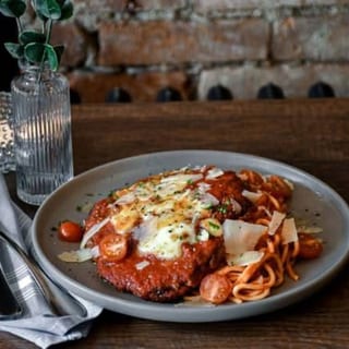 Chicken Parmigiana (Breaded Chicken with Tomato Sauce and Mozzarella)